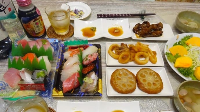 江戸前寿司でプチ快気祝いと、通院と買い物いろいろ♪