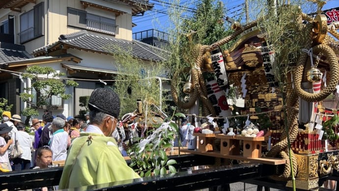 祭りが終わって日が暮れて