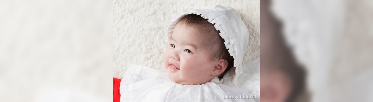 お宮参り赤ちゃん写真 家族写真 恵比寿フォトスタジオ２１のひととき