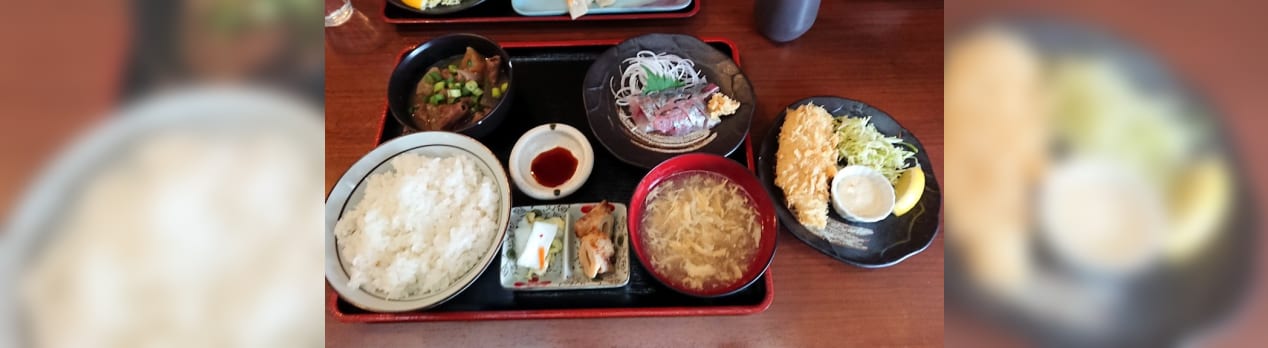湘南台 いちりん で あじ刺身定食 自走式移動胃袋 The Nomadic Stomach