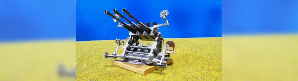 日本海軍96式25mm3連装機銃 模型同好会通信 日本海軍96式25mm3連装機銃 模型同好会通信