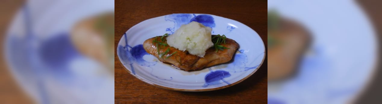 ブリの照り焼き 大根おろしのせ 寮管理人の呟き