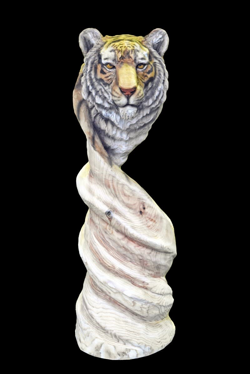 専門ショップ トラ作品 2021年度版 - CHAINSAW ART JAPAN・ケイジの仕事記録 彫刻+オブジェ