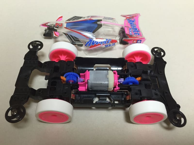 TAMIYA AVANTE Mk.II PINK SPECIAL（CLEAR BODY） - どれいんりあー(ミニ四駆データベース復刻版)  mini4wd database Ver3.0(blog style)