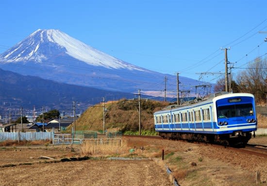 伊豆箱根鉄道で富士山との撮影 - ○'s Train Photo Weblog オレホビ