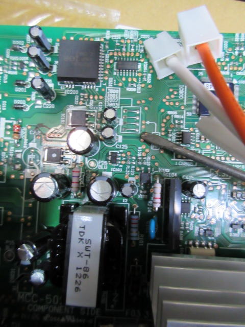 東芝エアコンRAS-361PDX:1A故障で基板交換修理しました 東芝エアコンRAS-361PDX:1A故障で基板交換修理しました