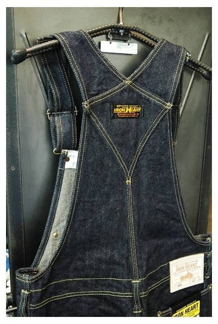 Iron Heart】805 - 21oz. selvedge overalls - MotoGuzzi Iron Heart】805 - 21oz. selvedge overalls - MotoGuzzi