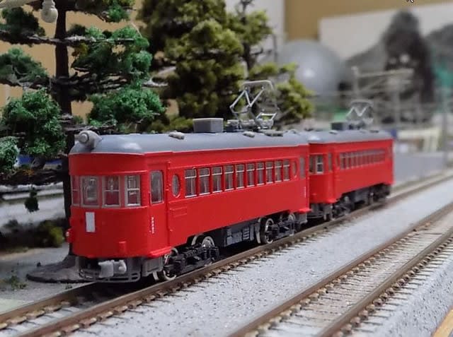 MODEMOのNT12・NT13 名鉄モ510形（スカーレット）の2両を