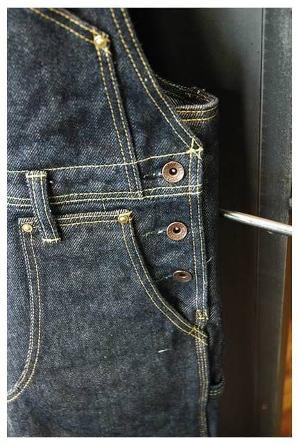 Iron Heart】805 - 21oz. selvedge overalls - MotoGuzzi Iron Heart】805 - 21oz. selvedge overalls - MotoGuzzi