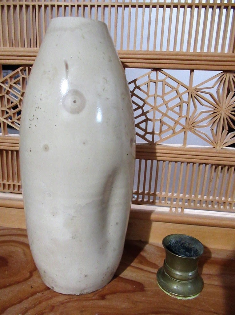 売れ筋がひ！ 面白きもの 白丹波焼 徳利（一輪挿し） - 夜噺骨董談義 
