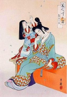 【ファッション好きが選ぶ人気ブランドランキング】 浮世絵、美人十二姿文月、右田年英画 （続々 東西美女暦十二か月 版画