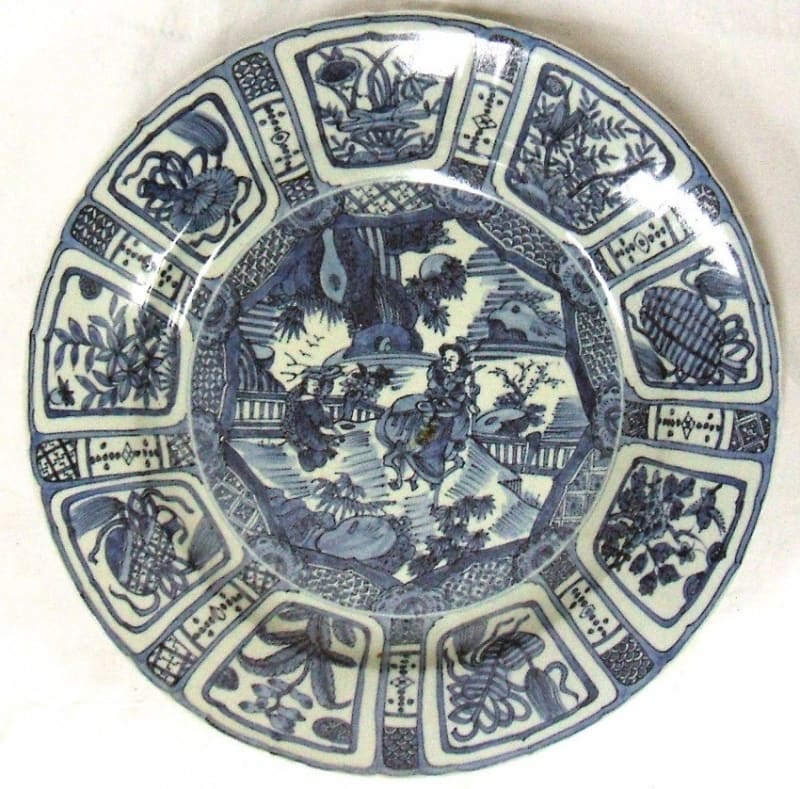 漳州窯 明末呉州染付 鳳凰文大皿 - 夜噺骨董談義 漳州窯 明末呉州染付 鳳凰文大皿 - 夜噺骨董談義
