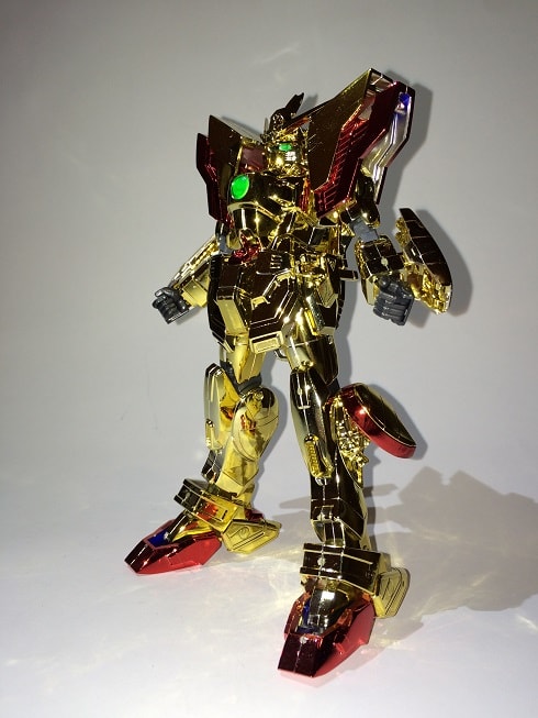 HG 1/100 シャイニングガンダム メッキバージョン - 桜の化石と