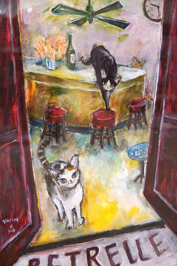 親愛なる猫たちへ～市来功成・山岡康子絵画二人展にいってきまし