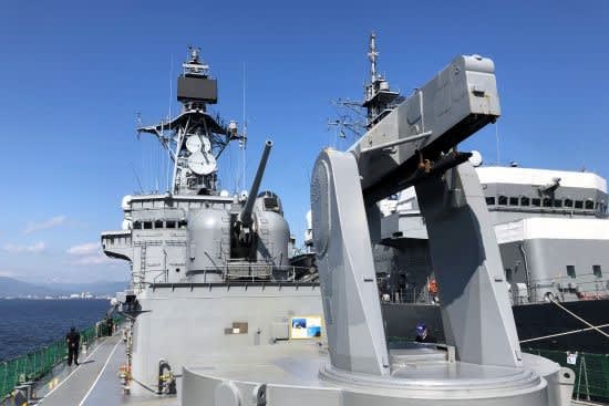 M250418B【4K】海上自衛隊 練習艦『かしま』 佐世保基地入港