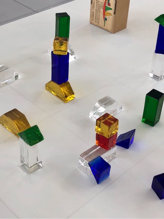 訳あり・アウトレット特集 ブルーノ•タウト「ガラスの家の玩具」ガラスの積木 10個｜置物 工芸品