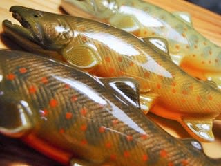 ヤマトイワナブローチ、3カラー完成です。 - フィッシュレプリカ