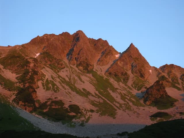 涸沢モルゲンロート 山ガール カモシカさんの山行記録 旅日記etc 涸沢モルゲンロート 山ガール カモシカさんの山行記録 旅日記etc