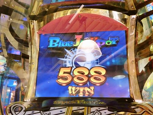 スピンフィーバー赤1回青2回JP獲得 - ぼちぼちでんな