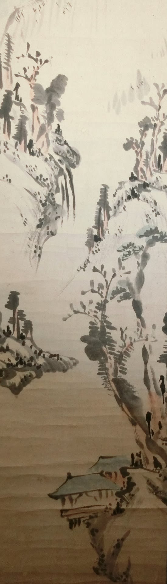 浅絳山水画賛 佐久間象山筆 - 夜噺骨董談義 浅絳山水画賛 佐久間象山筆 - 夜噺骨董談義