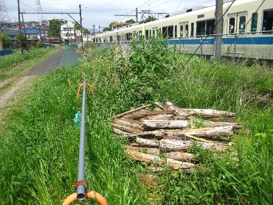 小田原市久野 日本専売公社小田原工場専用線跡地の舗装工事