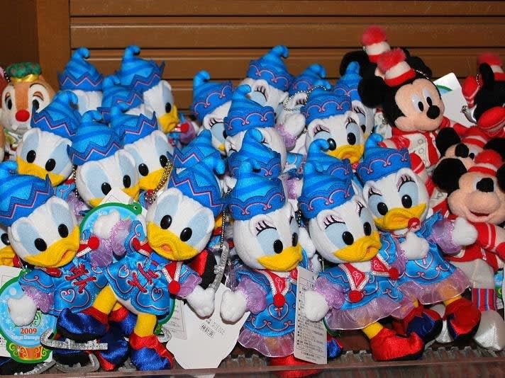 【メール便不可】 ディズニーランド 38周年 ぬいぐるみバッジ ミニー ミッキー ミッキーマウス