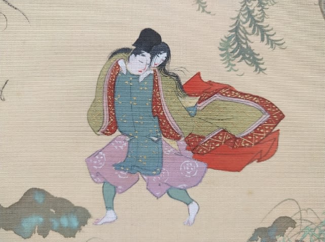 絹本伊勢物語 芥川 天知書色紙コレクション - 新古今和歌集の部屋 絹本伊勢物語 芥川 天知書色紙コレクション - 新古今和歌集の部屋