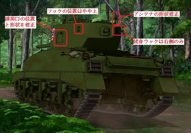 サンダース大学付属高校 M4A1シャーマン76mm砲搭載型（劇場版