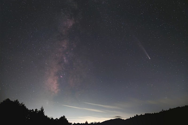 天の川と一緒に写した紫金山・アトラス彗星(2024/10/21 天の川と一緒に写した紫金山・アトラス彗星(2024/10/21
