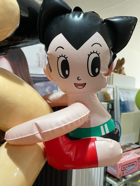 鉄腕アトムのフェイスクッションとダッコちゃん人形！ - blue