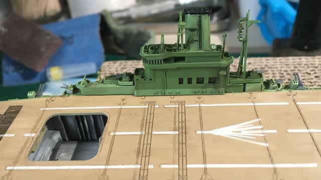 1/700 タミヤ 空母 隼鷹 ウォーターライン製作（その7