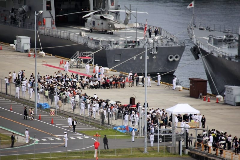 遠洋練習航海出航行事〜平成三十年 海上自衛隊練習艦隊 遠洋練習航海出航行事〜平成三十年 海上自衛隊練習艦隊