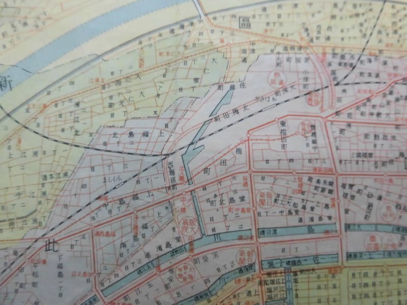 昭和16年 最新大阪市街圖 裏大阪郊外及鉄道線案内圖 - 新日本古 昭和16年 最新大阪市街圖 裏大阪郊外及鉄道線案内圖 - 新日本古