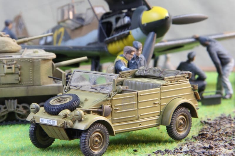 タミヤ 1/48 Pkw.K1 キューベルワーゲン82型 製作（その5・完成