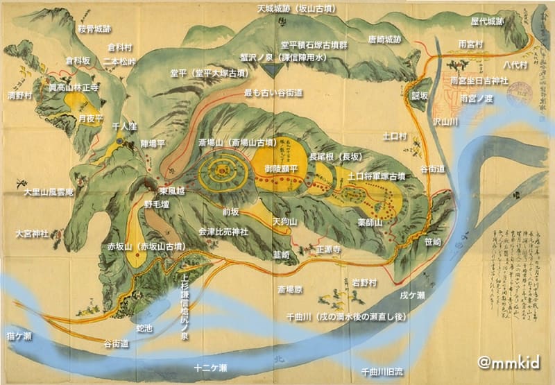 信州川中島甲越合戦陣取略絵図 古地図 地誌 武田信玄 上杉謙信 信州川中島甲越合戦陣取略絵図 古地図 地誌 武田信玄 上杉謙信