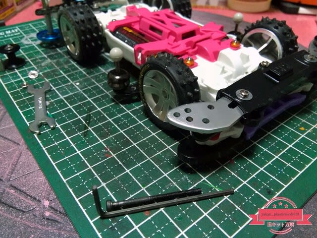 □ミニ四駆 ホットショットJr.（MSシャーシ）、抜本大改修その2