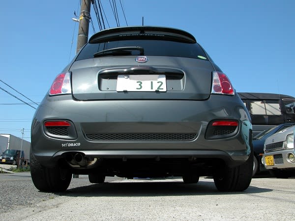 FIAT500 1.4L用スポーツマフラー - MT-DRACO FIAT500 1.4L用スポーツマフラー - MT-DRACO