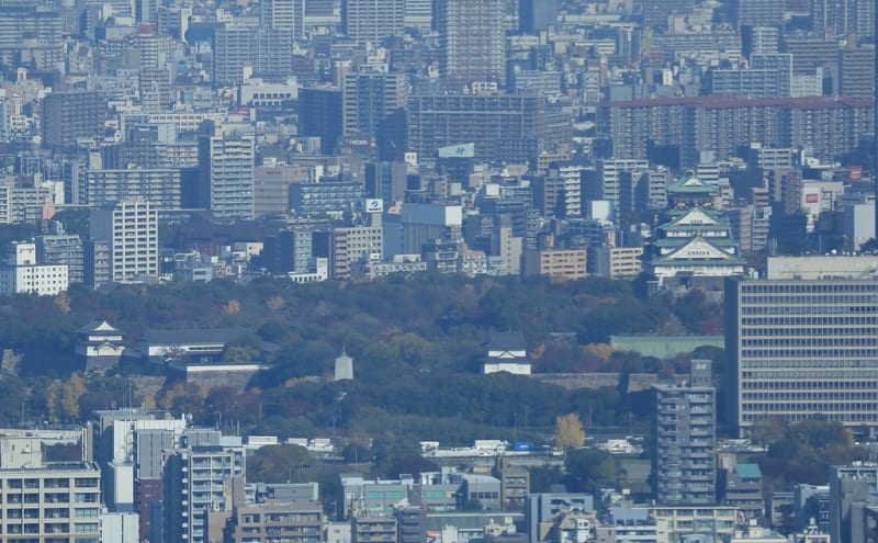 ○大阪 あべのハルカス（2） 日本一の超高層ビルから 大阪城 通天閣 