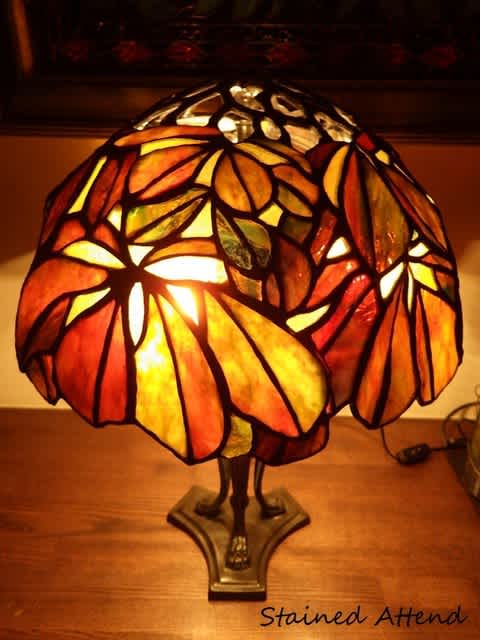 ステンドグラス　チェスト チェスナット｜ステンドグラス・ランプ｜Stained glass Accenti