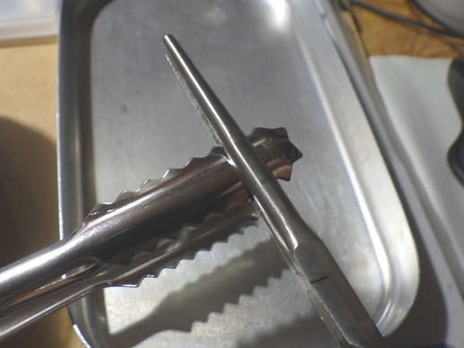 メスティンのフタのハンドル兼用トング 蝸牛のこちょこちょ