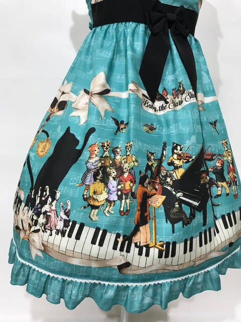 入荷☆Meow Meow Symphony柄ベビードールジャンパースカート - BABY/AP金沢店☆Rose mary online☆