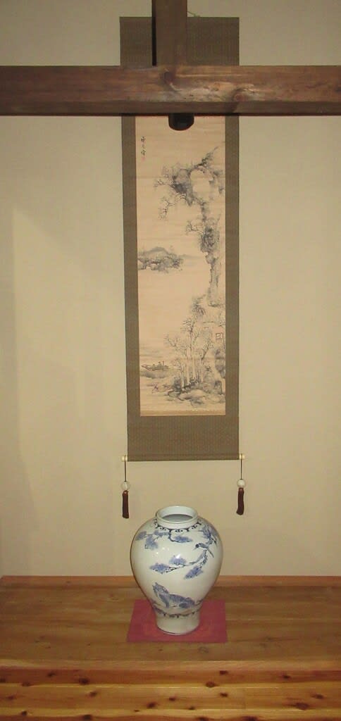 寛政庚申雪景山水図 釧雲泉画・細合半斎賛 寛政12年（1800年）冬