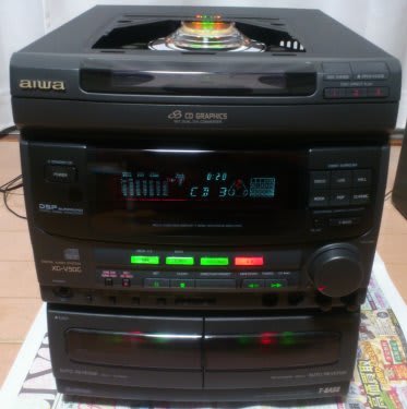 aiwa ミニコンポ CDプレーヤー付きvg-v50g 現状で