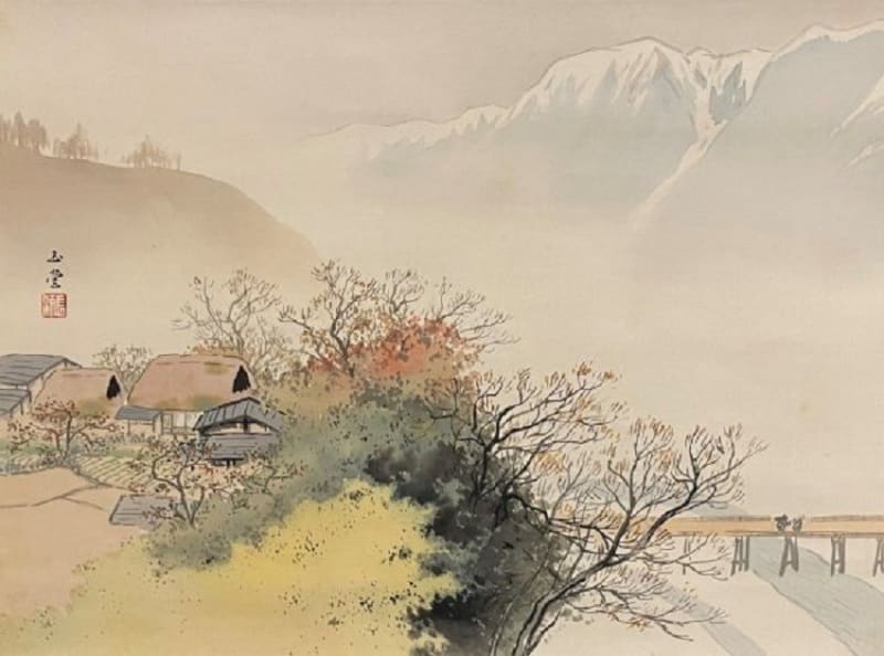 お気に入りの作品 渓村秋晴 川合玉堂筆 - 夜噺骨董談義
