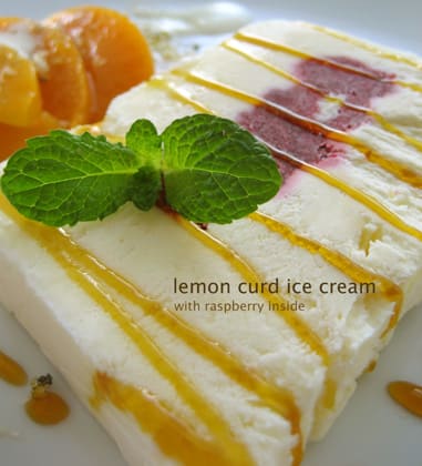 レモンカードとヨーグルト ラズベリー チーズで３種のアイスケーキ ｙｕｍｍｙ ｋｉｗｉｆｒｕｉｔ Cafe