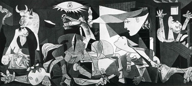 パブロ ピカソ ゲルニカ 1937年 セピア 超大作 - 美術品
