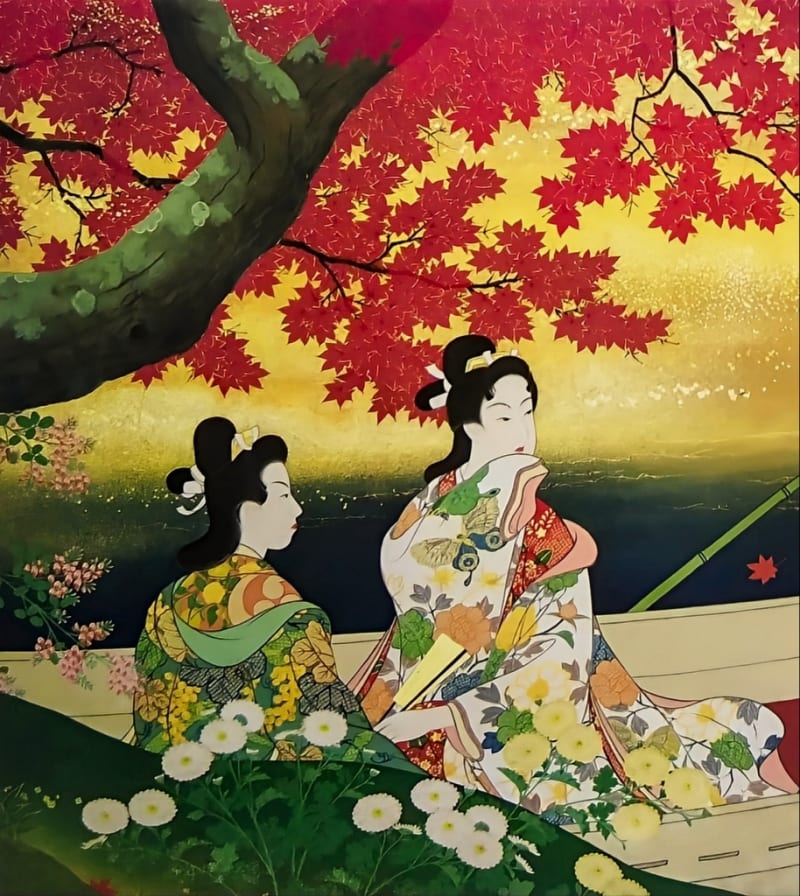 秋？の美人画集 - シロガネの草子