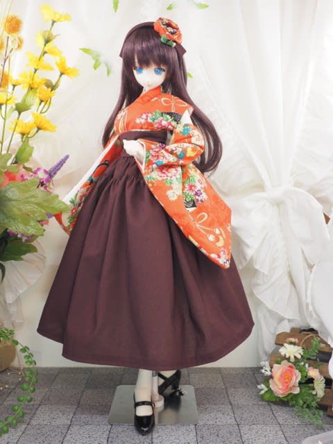CHIC《DD・M～L胸用 和風ドレスセット「朱色」》 - CHIC STUDIO