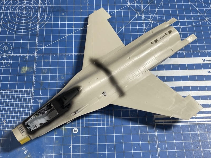 タミヤ】1/48 F-16CJ Block50 ファイティング・ファルコン 製作記 No,3“仮組み” - ユニオン鉄工所@Leerzeichen
