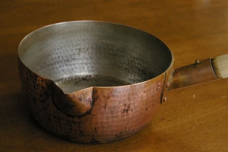 34回使いました京都有次　銅製ゆきひら鍋